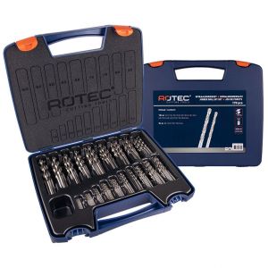 Rotec Cassette spiraalboren set geslepen 170-delig