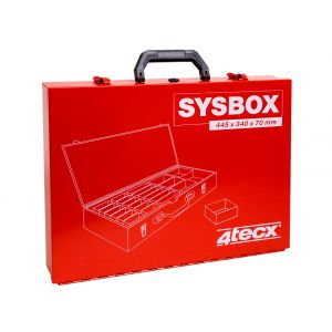 4Tecx Sysbox assortimentskoffer metaal 23 vaks