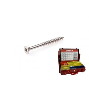 Sysbox Assortimentskoffer Spaanplaatschroef Torx RVS 1318 delig