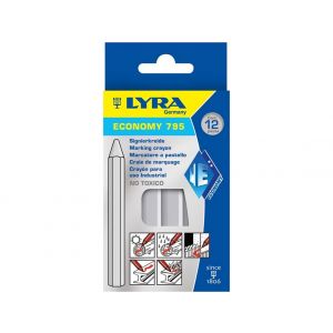 Lyra Merkkrijt Wit 110 x 11 mm 12 stuks