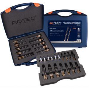 Rotec Spiraalborenset Precise Cassette 202-delig