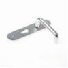 D4E Deurkruk Aluminium Afgerond Set Kruk/Kruk D-model PC55