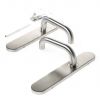 D4E Deurkruk RVS op schild Blind U-Design