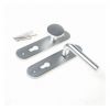 D4E Deurkruk Afgerond Knop/Kruk L-model Links PC72