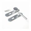 D4E Deurkruk Afgerond Knop/Kruk L-model Links PC72