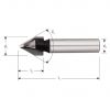 Rotec HM V-Groeffrees 60°, Silver-Line, D2=8 / Ø11