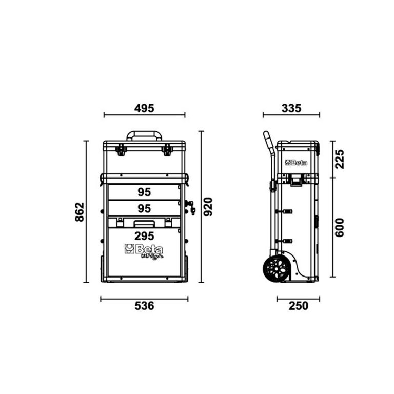 Beta Gereedschapswagen - trolley C41H 041000002