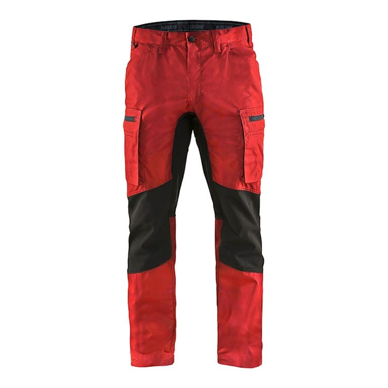 1459 Blåkläder Werkbroek Stretch rood/zwart