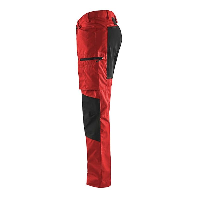 1459 Blåkläder Werkbroek Stretch rood/zwart