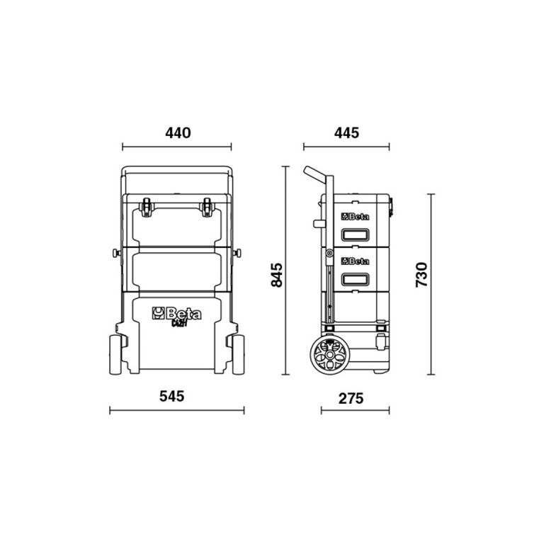 Beta Gereedschapswagen - trolley C42H