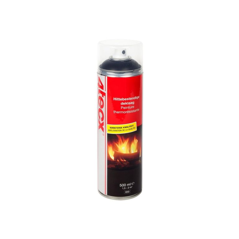 4Tecx Hittebestendige Lak Zwart 500 ml