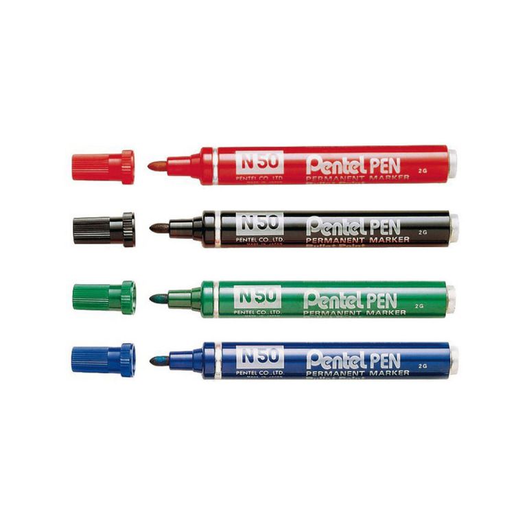 Pentel Merkpennen N50 2.5 mm (4 stuks)