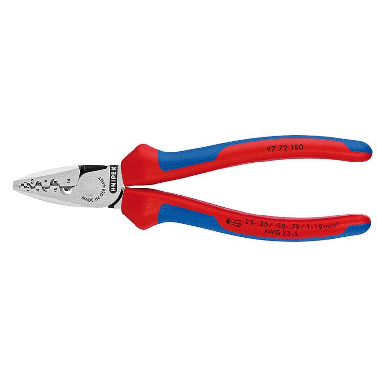 KNIPEX Krimptang voor adereindhulzen 97 72 180