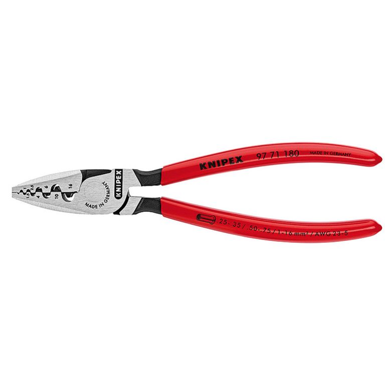 KNIPEX  Krimptang voor adereindhulzen 97 81 180