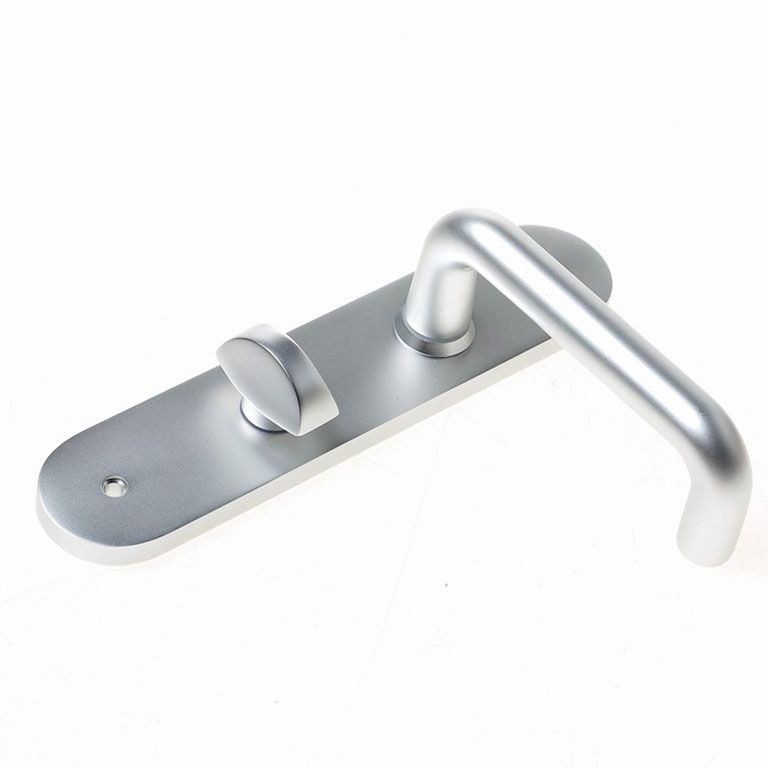 D4E Deurkruk Vastdraaibaar Afgerond Kruk/Kruk D-model Links WC72