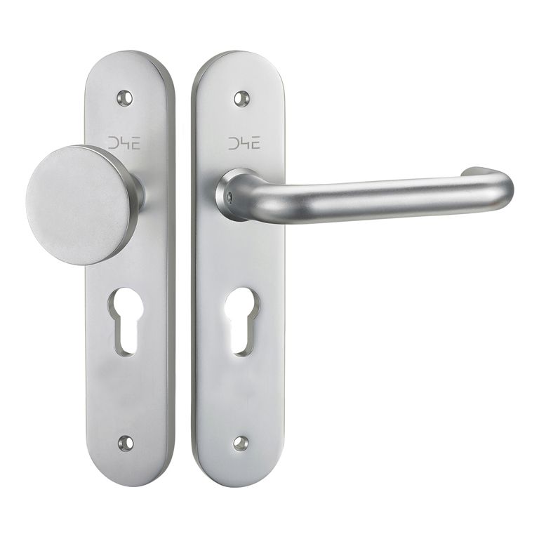 D4E Deurkruk Afgerond Knop/Kruk D-model Rechts PC55