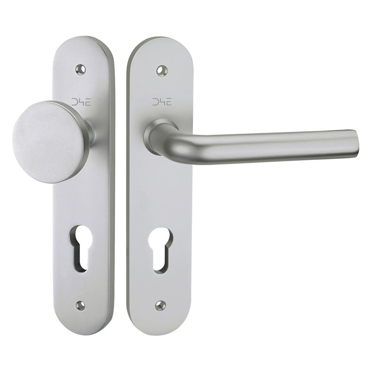 D4E Deurkruk Afgerond Knop/Kruk L-model Rechts PC72