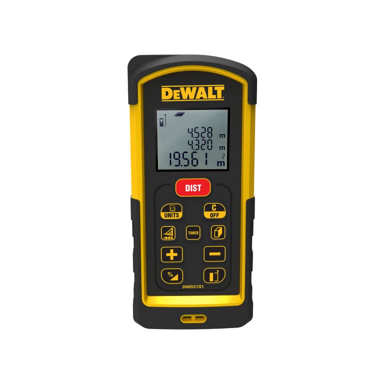 Aap Okkernoot Achteruit DeWALT Digitale afstandsmeter 100m DW03101-XJ Kopen | Gereedschapskist.nl