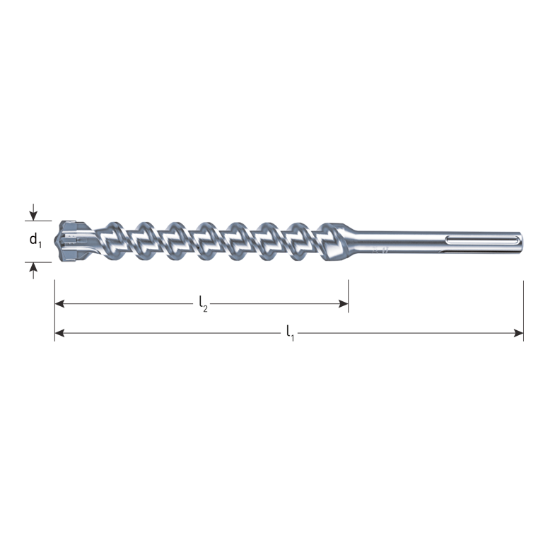 Rotec Hamerboren Sds-Max Zentro 20,0X600/720 mm