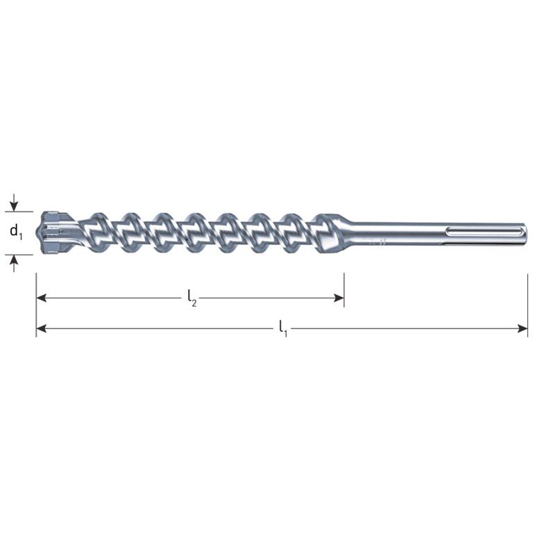 Rotec Hamerboor SDS-MAX Quattro-X Ø 12,0 x 200/340