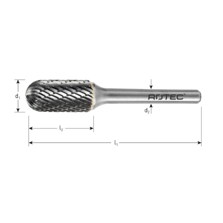 Rotec HM-Stiftfrees, model AZ6 / Kruisvertand