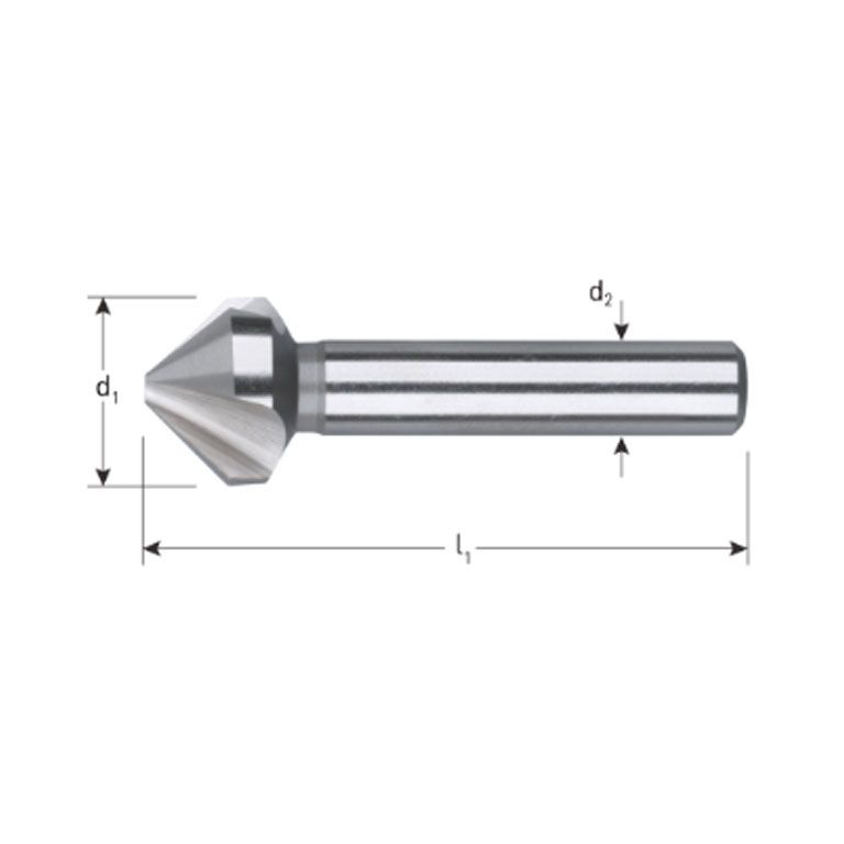 Rotec HSS-G Verzinkfrees 90°, 'ALU'