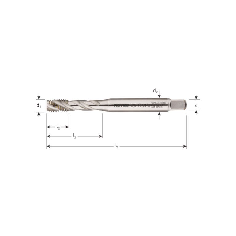 Rotec HSS-E Machinetap '800', Blind, DIN 371, UNC
