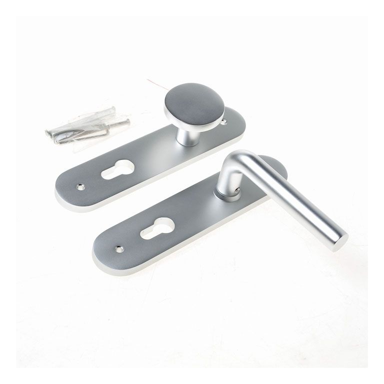D4E Deurkruk Afgerond Knop/Kruk L-model Links PC72