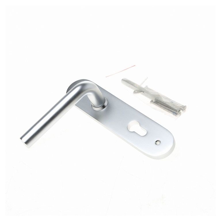 D4E Deurkruk Alu Afgerond Set Kruk/Kruk L-model PC55