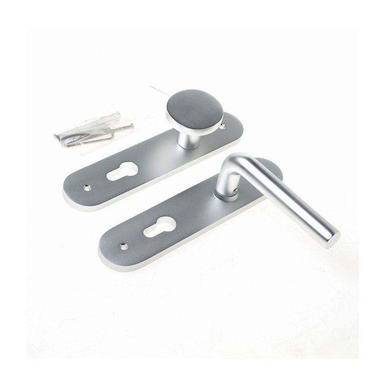 D4E Deurkruk Afgerond Knop/Kruk L-model Links PC72