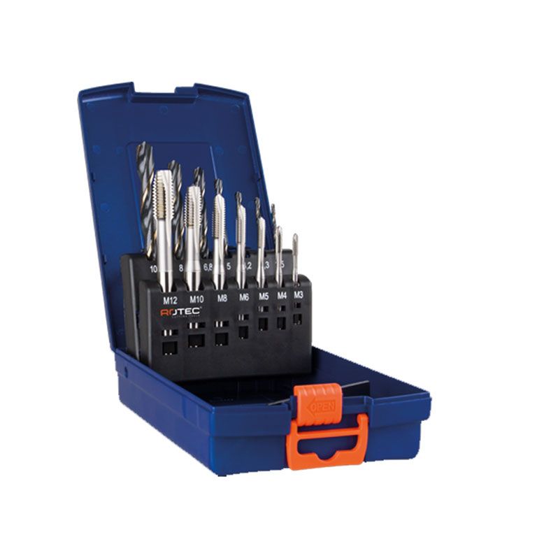 Rotec Machinetappen en preciseboor BLIND 14-delig