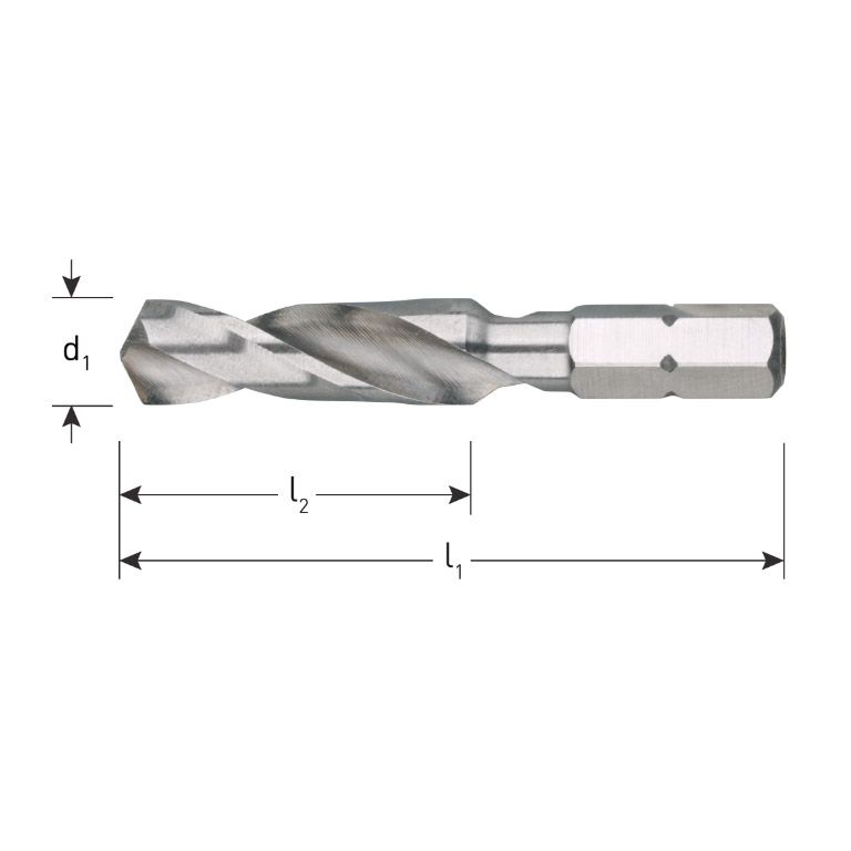 Rotec HSS-G Boorbit, 1/4''-C6.3, Ø1,0