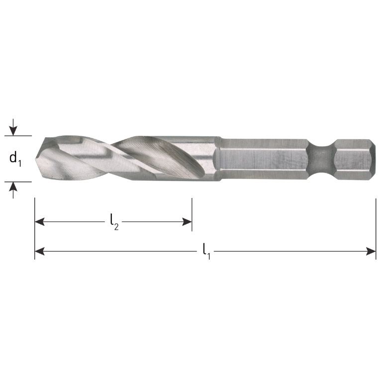 Rotec HSS-G Boorbit, 1/4''-E6.3, Ø1,5