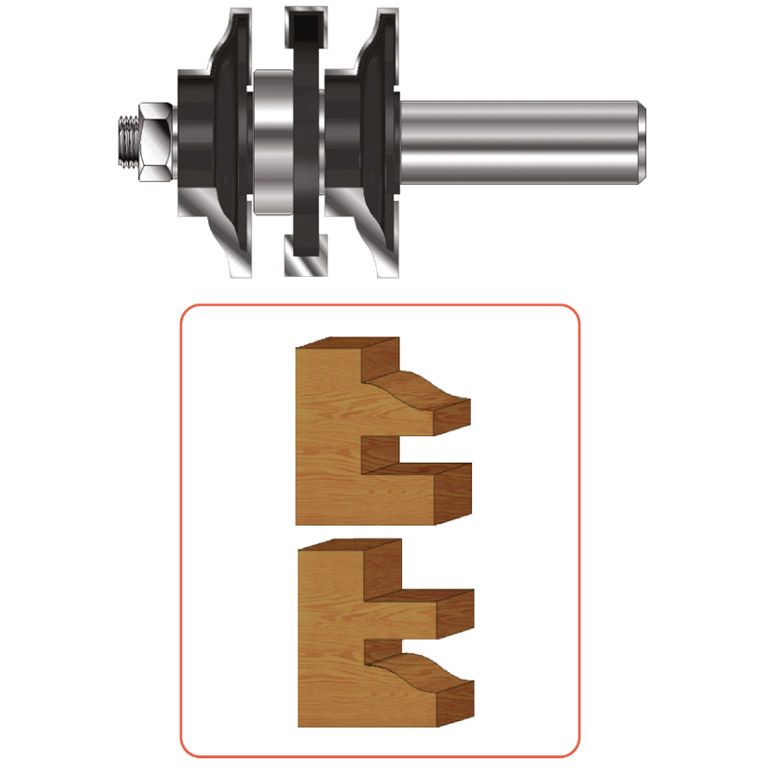 Rotec HM Contraprofielgarnituur, Gold-Line, Z3, Ø41