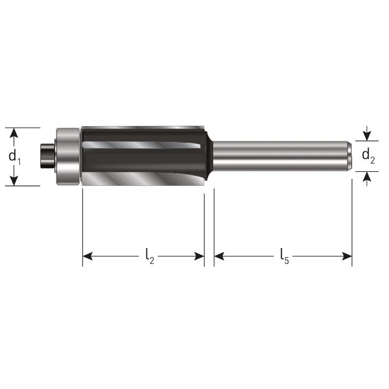 Rotec HM Kantenfrees Z3, Lager, Gold-Line, Ø12,7X12,7