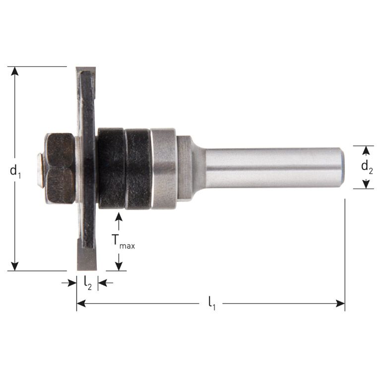 Rotec HM Schijffrees, Silver-Line, Ø40X3