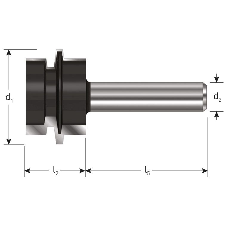 Rotec HM Verlijmfrees, Gold-Line, Ø41,5 D2=12