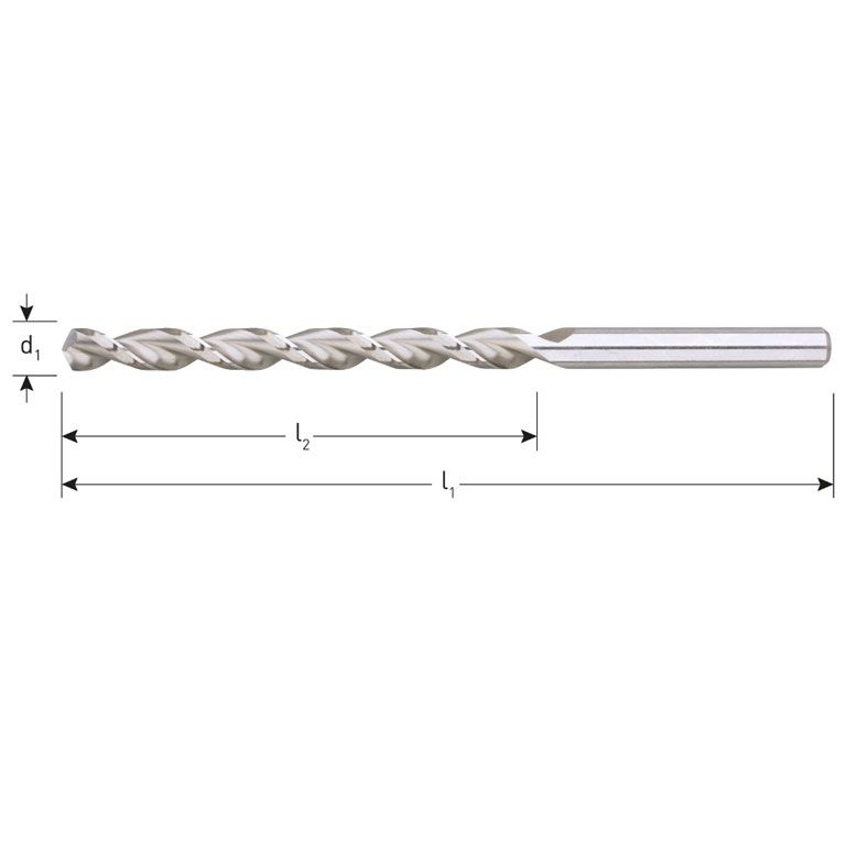 Rotec HSS-G Houtspiraalboor Din340 TLS Ø5,0X87X132 / In Etui