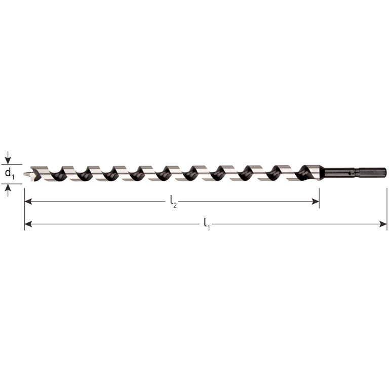 Rotec Slangenboor Gold-Line, Ø6X250X320