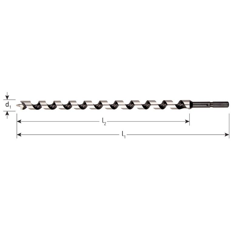 Rotec Slangenboor Gold-Line, Ø20X385X460 Azobe