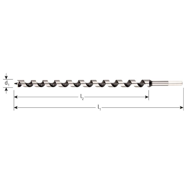 Rotec Slangenboor Silver-Line, Ø12,5X155X230