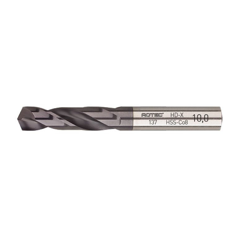 Rotec HSS-E Plaatwerkboor, DIN1897,Type HD-X, Tialn, Ø1,9