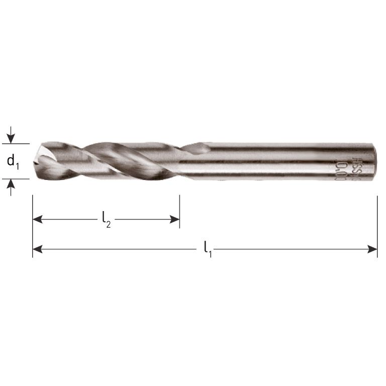 Rotec HSS Plaatwerkboren DIN 1897 Gewalst 5,0 Mm 10 Stuks