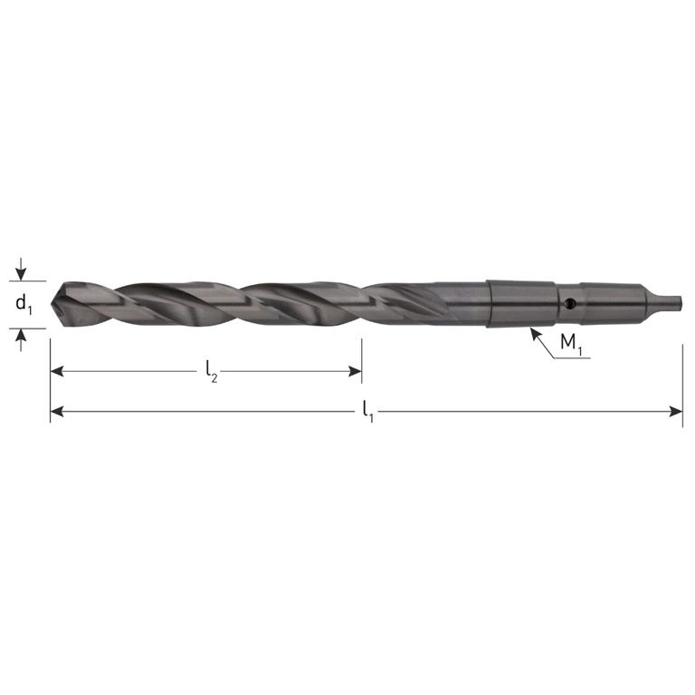 Rotec MK-Koelkanaalboor DIN 341 Type N Geslepen 24,0 Mm