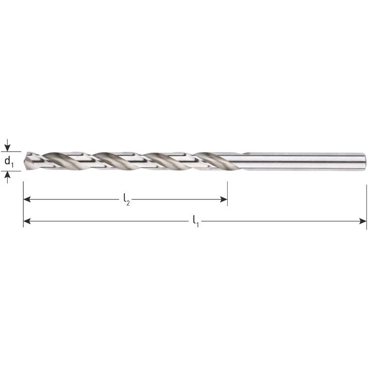 Rotec HSS-G Spiraalboren DIN 340 Geslepen 1,5X70 mm 10 stuks