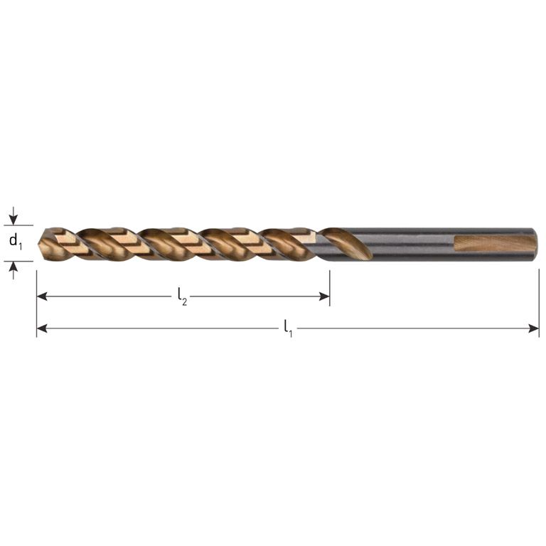 Rotec HSS-G Spiraalboor, Din 338, Uni-3, Ø7,5 10 Stuks