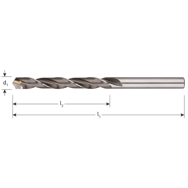 Rotec HM Spiraalboor, DIN338, Type N, Bezet, Ø8,0