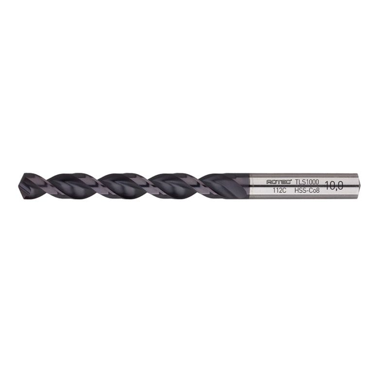 Rotec HSS-E Spiraalboren DIN 338 TLS1000 1,7 mm TiAIN