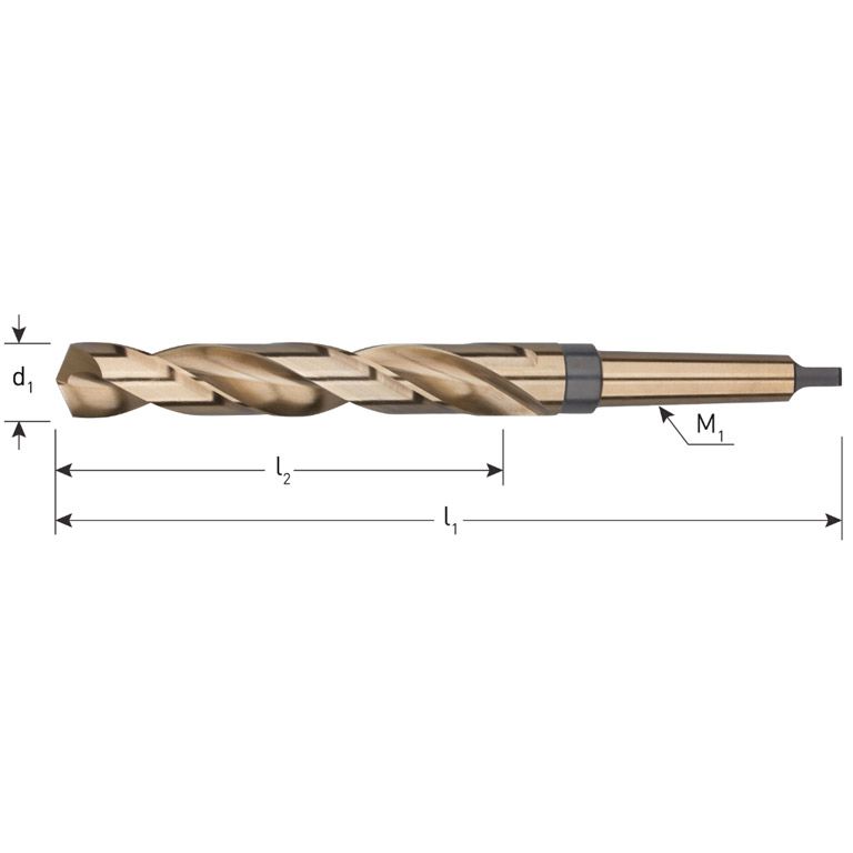 Rotec HSS-E Spiraalboren DIN 345 TLS 23,0 mm