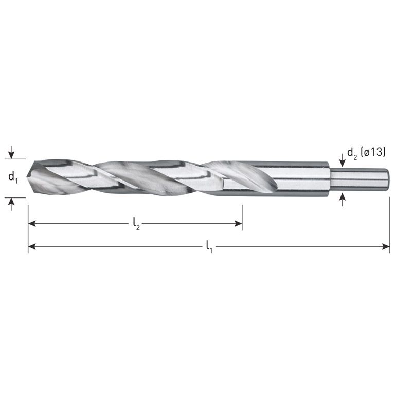 Rotec HSS-G Spiraalboor, Din 338, Type N, D2=13, Ø26,0